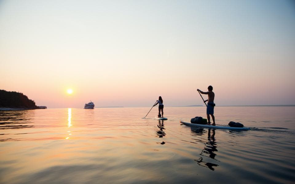 padel board in ocean