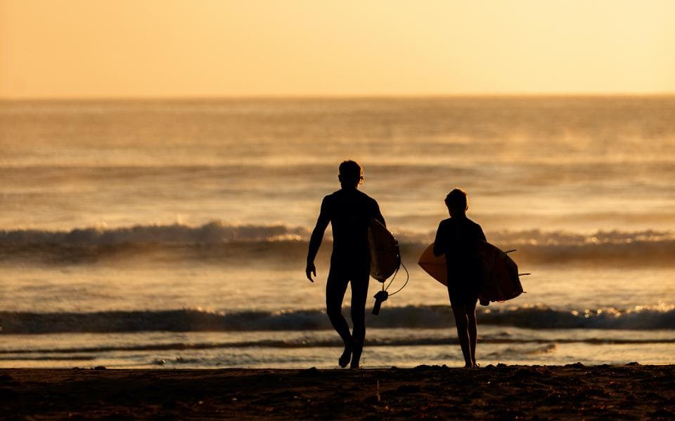 padel board in ocean